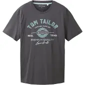 Tom Tailor Shirt hemelsblauw / donkergrijs / natuurwit