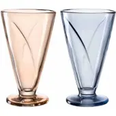 Leonardo Dessertschaal Cono Blue / Apricot 360 ml (Set van 4)