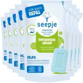 Seepje 8x Afwasmiddel Re-fill Tintelfrisse Limoen Geur 500 ml