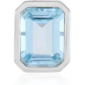 Cavill - Hanger Zilver 925 Sterling - Hemelsblauwe Topaas 12,783 ct - Achthoekig Braziliaanse Edelsteen - Luxe Topaas Sieraden