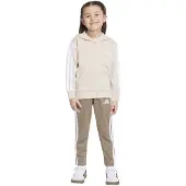 Adidas Essentials Tracksuit Trainingspakken Peuter - Wit - Maat 123 - 128 CM - Poly Mesh