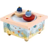 Trousselier Muziekdoos met dansende walvissen, magnetisch