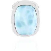 Cavill - Elegante Dameshanger - 10K Goud Verguld & 925 Sterling Zilver - Blauwe Larimar 10,089 ct - Antieke Cabochon - Monosono Collectie