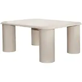 Vente-unique Metalen salontafel - Crème - ZIDILA