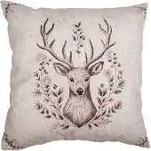 Clayre & Eef Sierkussen Beige Synthetisch Hert