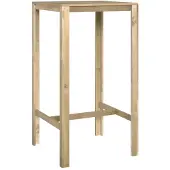 vidaXL Bartafel 60x60x110 cm geïmpregneerd grenenhout