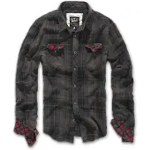 Brandit Overhemd bruin / mokka / rood / zwart