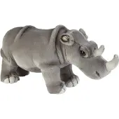 Ravensden Pluche knuffeldier neushoorn - 50 cm - wilde dieren knuffel - speelgoed