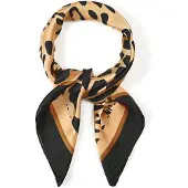 Yehwang Zomersjaals met dierenprint, casual, polyester, dagelijkse accessoires Bruin