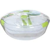 Z Saladeset 3-delig Ø30x14,7cm Transparant transparant Kunststof Serveerschaal