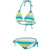 Beco Fresh Stripes Triangle Bikini | Green - 38
