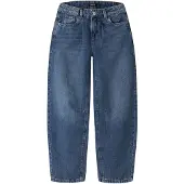 LMTD NLFBIRM barrel jeans - mediumblauw Meisjes Denim Effen - maat 128