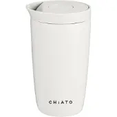 Chiato Home dailySIP Milk White Thermosbeker, 350 ml - Wit