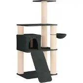 vidaXL Kattentoren met sisal krabpalen Donkergrijs 173 cm