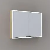 Thebalux Exclusief Sunny Solana opbouwspiegelkast 100x70cm 2 deurs 120W eiken licht