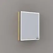 Thebalux Exclusief Sunny Solana opbouwspiegelkast 60x70cm 1 deur 95W eiken licht