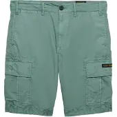 Superdry Heren Ripstop Light Cargo Bermuda groen (32), Casual, Katoen M7110485A