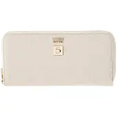 GUESS portemonnee Ella Logo SLG Zip Around Stone Logo crème