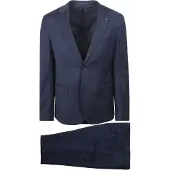 Suitable Toulon Kostuum Wol Navy | Donkerblauw | Maat 56