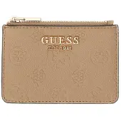 GUESS kaarthouder Ella Logo SLG Credit Card Case Beige Logo Taupe