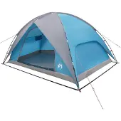 vidaXL Campingtent met waterdichte regenfly 5-persoons Blauw