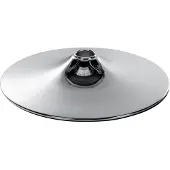 CLP vloerput, rond, verkrijgbaar in 4 maten | Kleur: chroom, maat: 38,5 cm