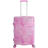 Saxoline Harde Koffer | Trolley | Reiskoffer - 67cm (Medium) - Splash Print - Bedrukt / Medium