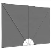 vidaXL Balkon Privacy Scherm 200 x 400 cm Polyester Rechthoekig