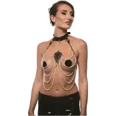 Guilty Pleasure BDSM Guilty Pleasure Allure - halsband en bodychain set (zwart)