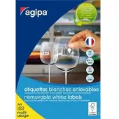 Agipa Universele etiketten, 210 x 297 mm, wit, rechthoekig