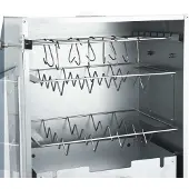 vidaXL BBQ-rookoven met tafel gegalvaniseerd staal
