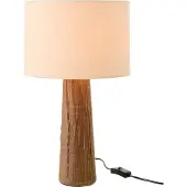 J-Line Lampe De Table Melina tafellamp donkerbruin - poterie - 60 W