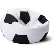 Lumaland - Luxe voetbal zitzak - hoogwaardig voetbal zitkussen uit de comfortlijn - 300 Liter - Diameter 110 cm - LARGE