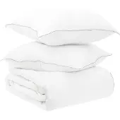 vidaXL Deken Set met kussen Wit 200 x 200 cm Polyester, Bamboe