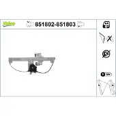 Valeo 851803 Raammechanisme