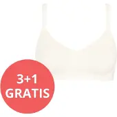Sloggi ZERO Feel Pure Soft bra Dames Beha - ZIJDE WIT