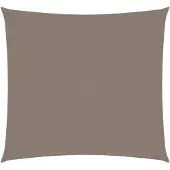 vidaXL Zonnescherm vierkant 3x3 m oxford stof taupe