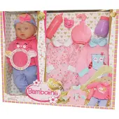 Dimian Pop met babygeluidjes en kledij - Amore - 40 cm.