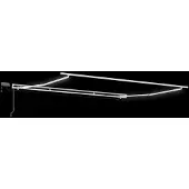 vidaXL Zonnescherm Frame Wit 400 × 350 cm Aluminium