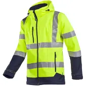 SIOEN Gelamineerde Signalisatie Softshell Jas Met Afneembare Kap Fuller 9933a2tu1 | Maat: 3XL