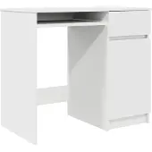 vidaXL Bureau 86x49x76 cm spaanplaat wit