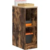 vidaXL Garagekast 30x51x85 cm massief grenenhout gerookt eiken