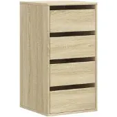 vidaXL Ladekast 40x41x76 cm bewerkt hout sonoma eikenkleurig