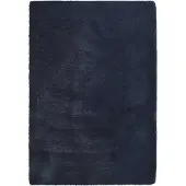 vidaXL Hoogpolig vloerkleed NAVARRA 200x290 cm polyester marineblauw