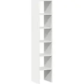 vidaXL Boekenkasten 2 st stapelbaar 30x30x80 cm bewerkt hout wit