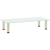 vidaXL Tv-meubel 80x35x17 cm gehard glas mat