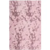 vidaXL Hoogpolig vloerkleed NAVARRA 130x200 cm polyester stoffig roze