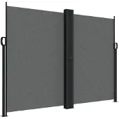 vidaXL Tuinscherm uittrekbaar 180x1200 cm antracietkleurig