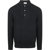 Profuomo Luxury basic polo met lange mouwen