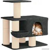 vidaXL Kattentoren met sisal krabpalen Donkergrijs 96 cm